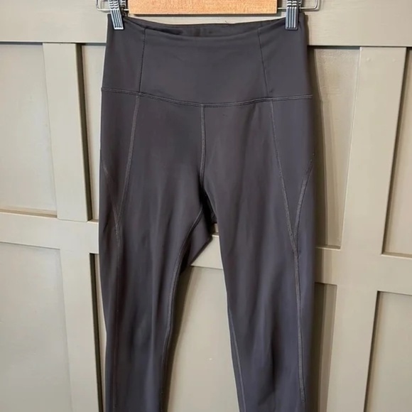 Girlfriend Collective Compressive High Rise Leggings Charcoal Gray Size Small - Picture 5 of 8